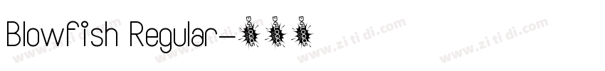Blowfish Regular字体转换